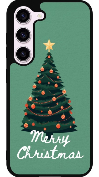 Coque Samsung Galaxy S23 - Silicone rigide noir Christmas 25 Xmas Tree