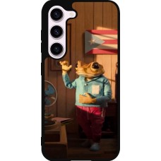 Coque Samsung Galaxy S23 - Silicone rigide noir Dancing frog DTMF