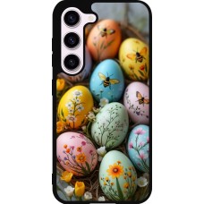 Coque Samsung Galaxy S23 - Silicone rigide noir Easter 2026 Eggs with bees