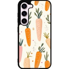 Coque Samsung Galaxy S23 - Silicone rigide noir Easter 2026 Illustration carrots