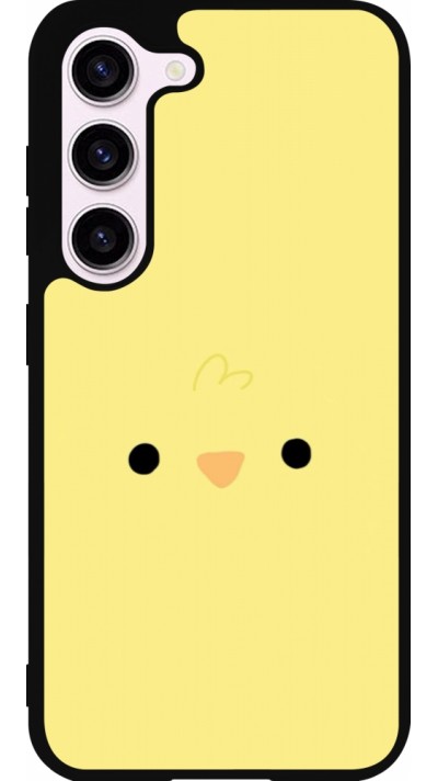 Coque Samsung Galaxy S23 - Silicone rigide noir Easter 2026 Little chicken