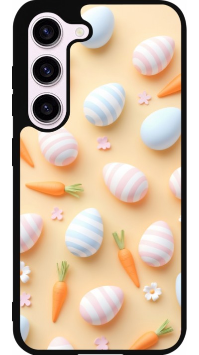 Coque Samsung Galaxy S23 - Silicone rigide noir Easter 2026 Pattern Easter