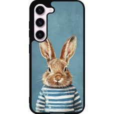 Coque Samsung Galaxy S23 - Silicone rigide noir Easter 2026 Rabbit navy