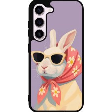 Coque Samsung Galaxy S23 - Silicone rigide noir Easter 2026 Rabbit with scarf