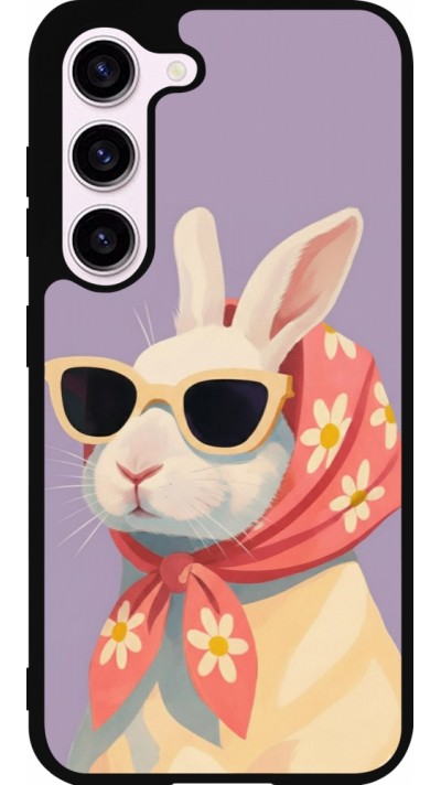 Coque Samsung Galaxy S23 - Silicone rigide noir Easter 2026 Rabbit with scarf