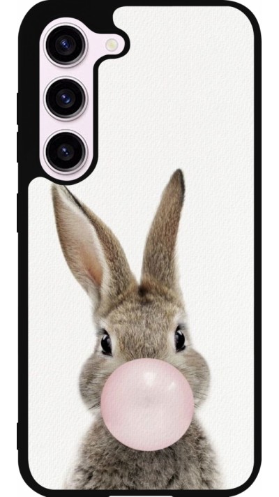 Coque Samsung Galaxy S23 - Silicone rigide noir Easter 2023 bubble gum bunny