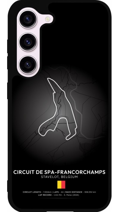 Coque Samsung Galaxy S23 - Silicone rigide noir F1 Track 2025 Belgium