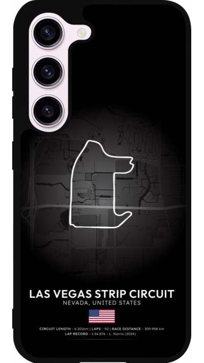 Coque Samsung Galaxy S23 - Silicone rigide noir F1 Track 2025 Las Vegas