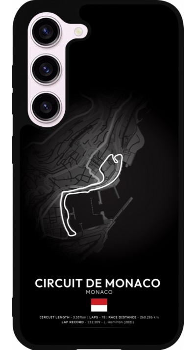 Coque Samsung Galaxy S23 - Silicone rigide noir F1 Track 2025 Monaco