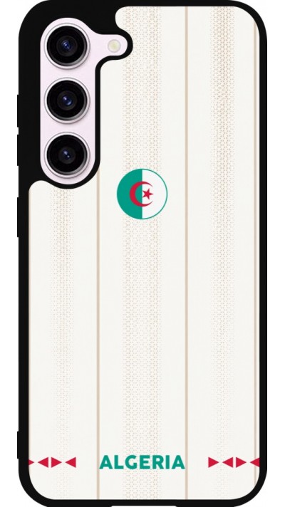 Coque Samsung Galaxy S23 - Silicone rigide noir Maillot de football Algérie 2026 personnalisable