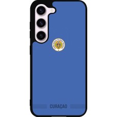 Coque Samsung Galaxy S23 - Silicone rigide noir Maillot de football Curaçao 2026 personnalisable