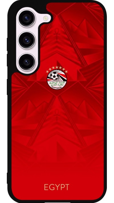 Coque Samsung Galaxy S23 - Silicone rigide noir Maillot de football E?gypte 2026 personnalisable