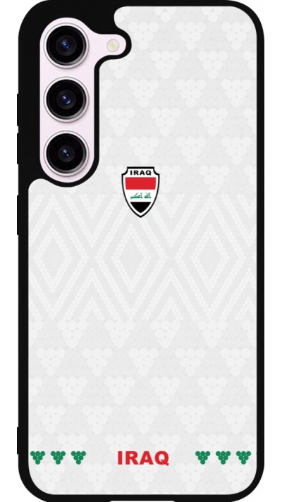 Coque Samsung Galaxy S23 - Silicone rigide noir Maillot de football Irak 2026 personnalisable