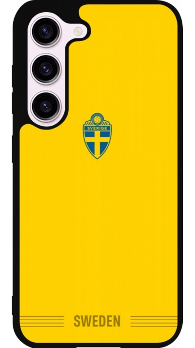 Coque Samsung Galaxy S23 - Silicone rigide noir Maillot de football Suède 2026 personnalisable