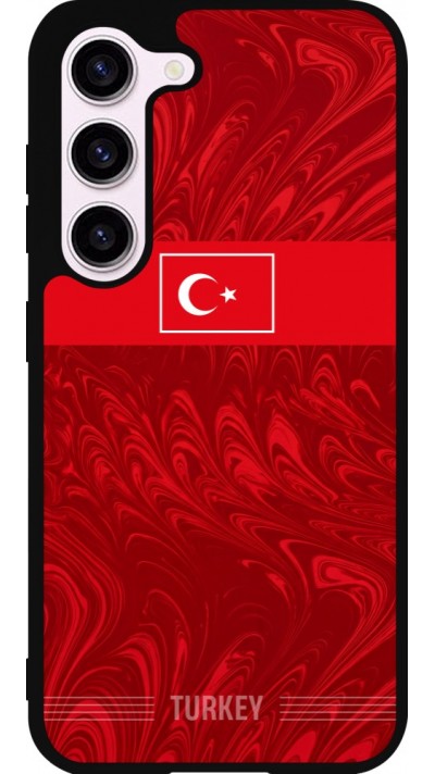 Coque Samsung Galaxy S23 - Silicone rigide noir Maillot de football Turquie 2026 personnalisable