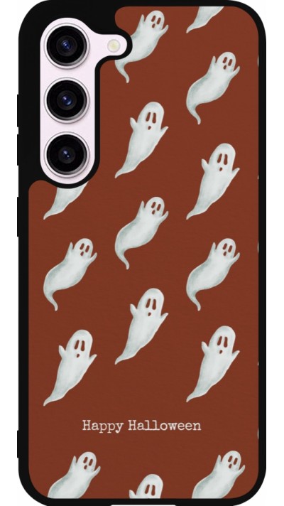 Samsung Galaxy S23 Case Hülle - Silikon schwarz Halloween 2025 Pattern of ghosts