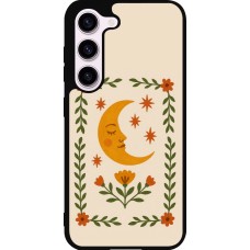 Coque Samsung Galaxy S23 - Silicone rigide noir Half moon stamp 2026