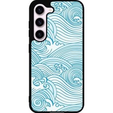 Coque Samsung Galaxy S23 - Silicone rigide noir Ocean Waves