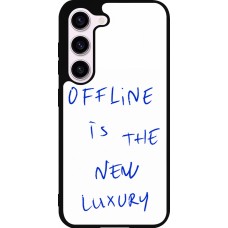 Coque Samsung Galaxy S23 - Silicone rigide noir Offline is the new luxury