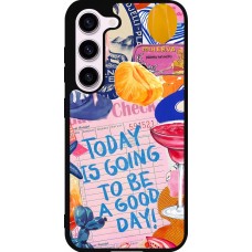 Coque Samsung Galaxy S23 - Silicone rigide noir Preppy Today is Going to be a good day