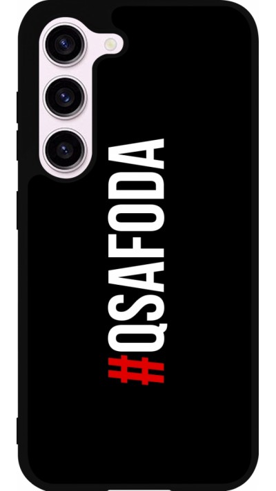 Coque Samsung Galaxy S23 - Silicone rigide noir Qsafoda 1