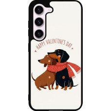 Coque Samsung Galaxy S23 - Silicone rigide noir Saint Valentines Day 26 Happy Valentine