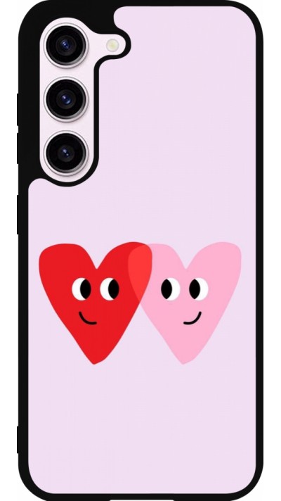Coque Samsung Galaxy S23 - Silicone rigide noir Saint Valentines Day 26 Heart