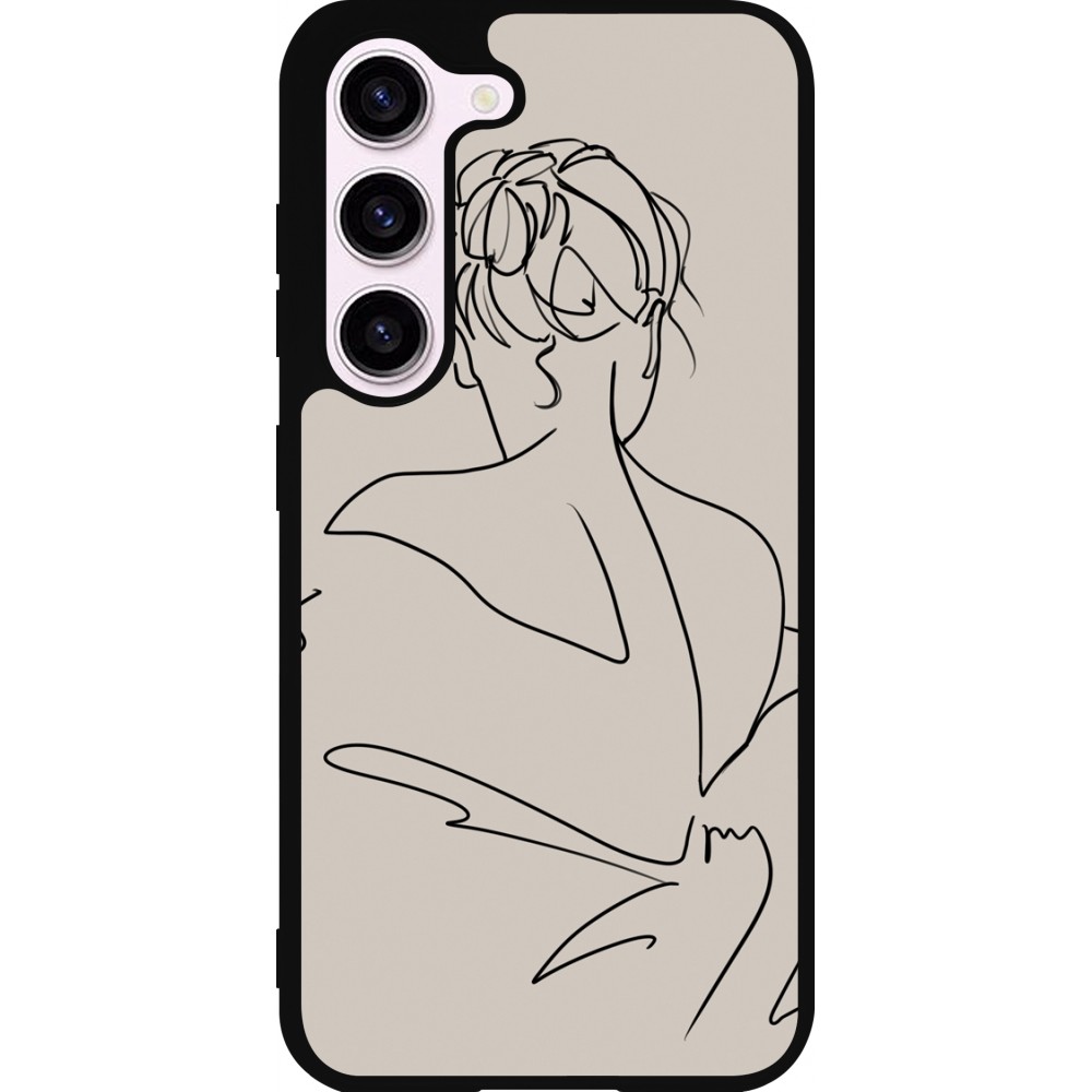 Coque Samsung Galaxy S23 - Silicone rigide noir Salnikova 05