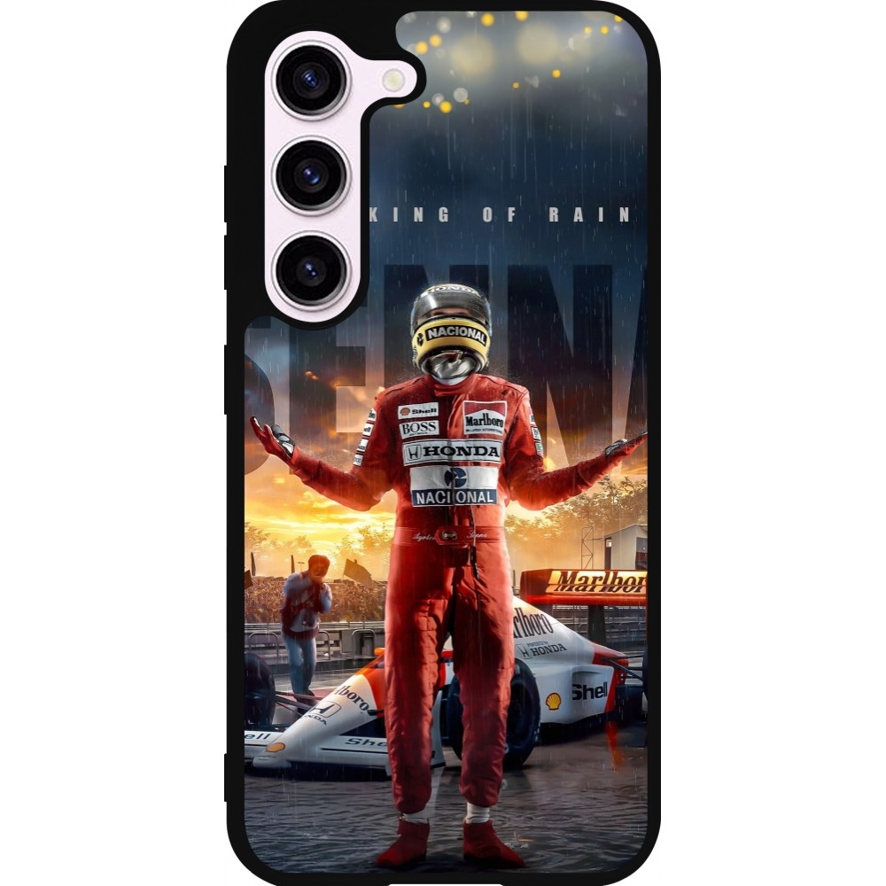 Samsung Galaxy S23 Case Hülle - Silikon schwarz Senna The King of Rain
