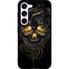 Coque Samsung Galaxy S23 - Silicone rigide noir Skull 02