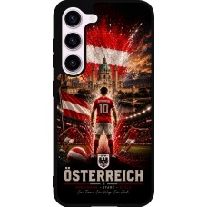 Coque Samsung Galaxy S23 - Silicone rigide noir Football Autriche splash 2026