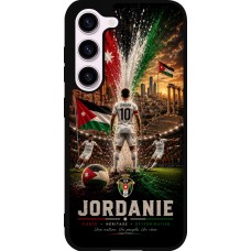 Coque Samsung Galaxy S23 - Silicone rigide noir Football Jordanie splash 2026