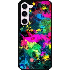 Coque Samsung Galaxy S23 - Silicone rigide noir Splash paint