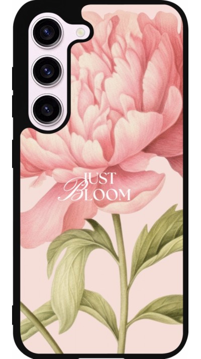 Coque Samsung Galaxy S23 - Silicone rigide noir Just Bloom 2026