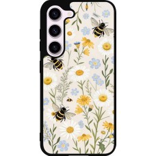 Coque Samsung Galaxy S23 - Silicone rigide noir Pattern bees 2026