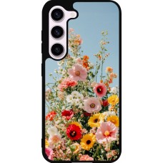 Coque Samsung Galaxy S23 - Silicone rigide noir Spring flowers 2026