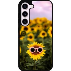 Coque Samsung Galaxy S23 - Silicone rigide noir Sunflower with glasses 2026