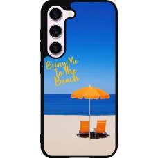 Coque Samsung Galaxy S23 - Silicone rigide noir Summer 2025 Bring me to the beach
