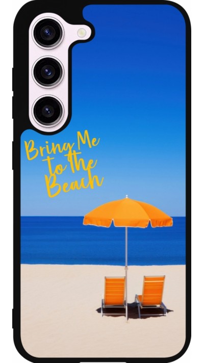 Coque Samsung Galaxy S23 - Silicone rigide noir Summer 2025 Bring me to the beach