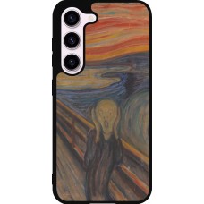 Coque Samsung Galaxy S23 - Silicone rigide noir Tableau art - Le Cri - Edvard Munch