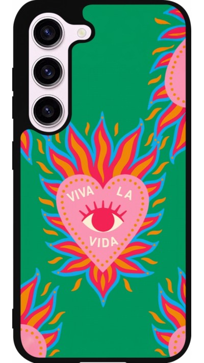Coque Samsung Galaxy S23 - Silicone rigide noir Viva la vida 2026