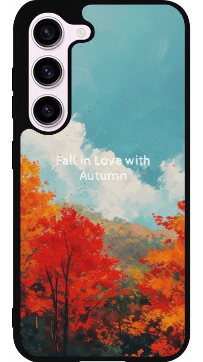 Coque Samsung Galaxy S23 FE - Silicone rigide noir Autumn 25 Fall in love