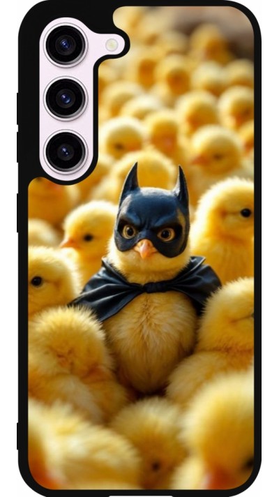Coque Samsung Galaxy S23 FE - Silicone rigide noir Easter 2026 Chicken Batman