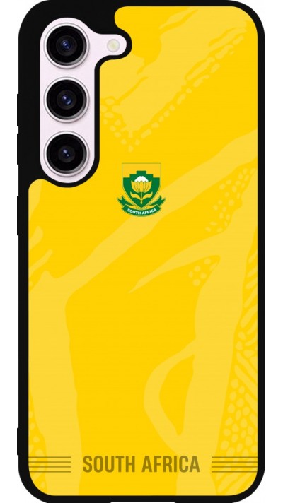 Coque Samsung Galaxy S23 FE - Silicone rigide noir Maillot de football Afrique du Sud 2026 personnalisable