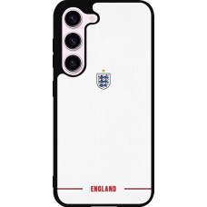 Coque Samsung Galaxy S23 FE - Silicone rigide noir Maillot de football Angleterre 2026 personnalisable