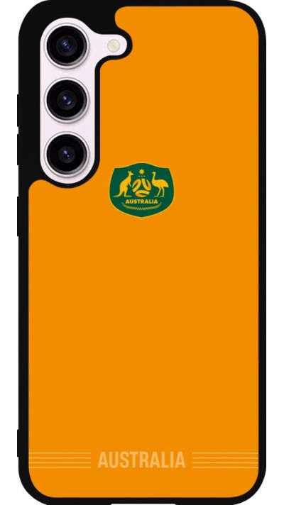 Coque Samsung Galaxy S23 FE - Silicone rigide noir Maillot de football Australie 2026 personnalisable