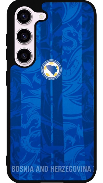 Coque Samsung Galaxy S23 FE - Silicone rigide noir Maillot de football Bosnie-Herzégovine 2026 personnalisable