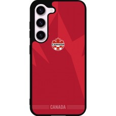Coque Samsung Galaxy S23 FE - Silicone rigide noir Maillot de football Canada 2026 personnalisable
