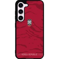 Coque Samsung Galaxy S23 FE - Silicone rigide noir Maillot de football Corée du Sud 2026 personnalisable