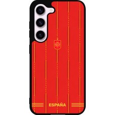 Coque Samsung Galaxy S23 FE - Silicone rigide noir Maillot de football Espagne 2026 personnalisable